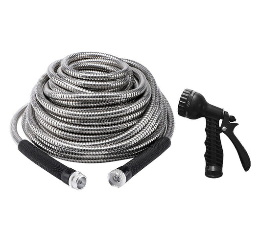 Bionic Steel Hose with Sprayer - 75 FEET