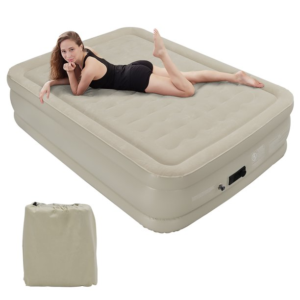 Queen Airbed, built in pump