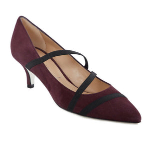 RON WHITE MERLINDA PUMP - AUBERGINE - SIZE 7.5