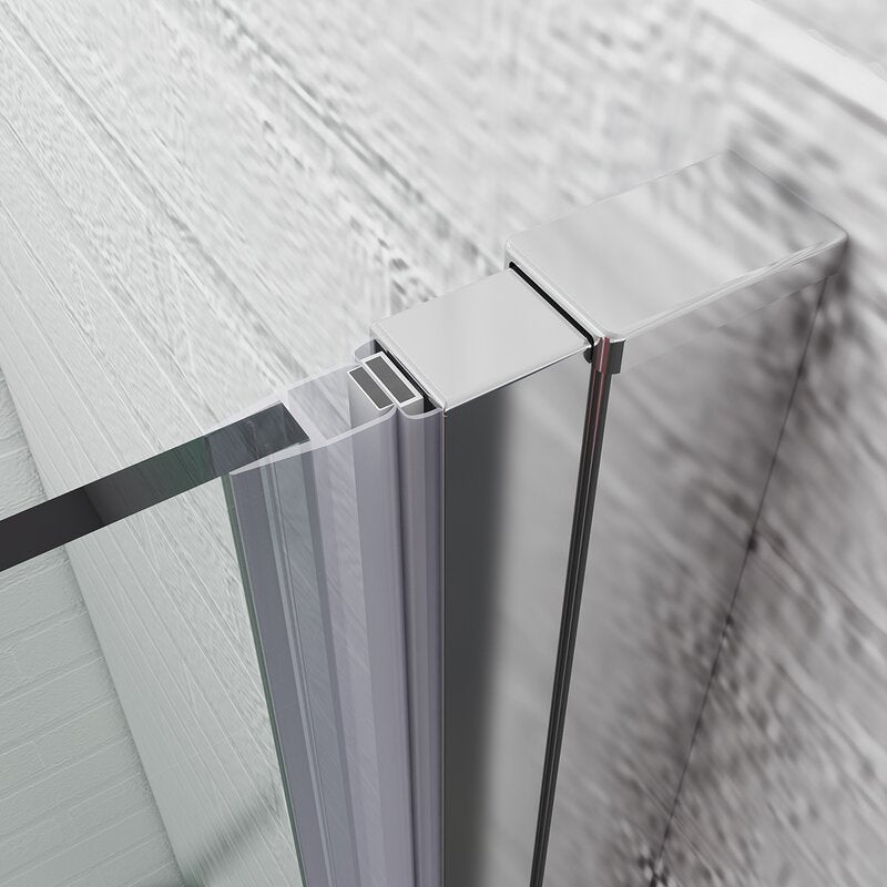 30.5-32" W X 72" H Bi-Fold Semi-Frameless Shower Door