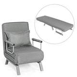 Convertible Folding Sofa Bed with 5 Position Recliner