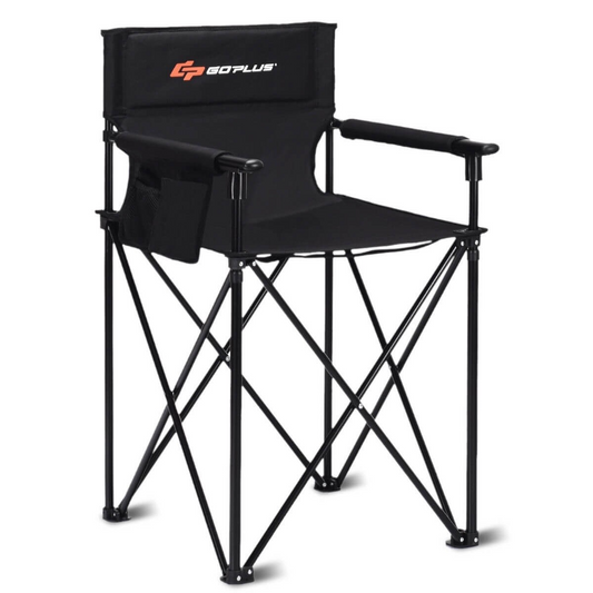 Portable 38 Inch Oversized High Camping Fishing Folding Chair