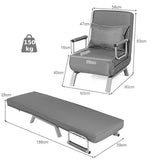 Convertible Folding Sofa Bed with 5 Position Recliner