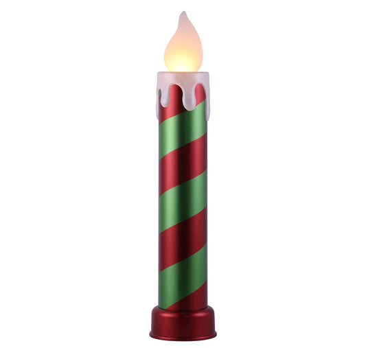 Mr. Christmas 36" Striped Blow Mold Candle