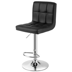 Adjustable Swivel Bar Stool with PU Leather