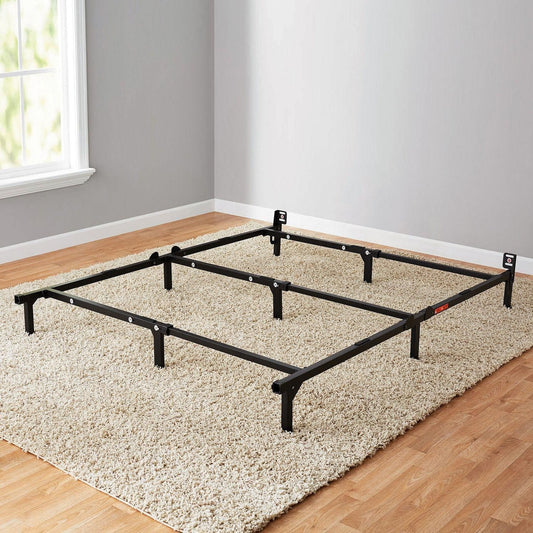 7" Adjustable Bed Frame, Black Steel *UNASSEMBLED/IN BOX*