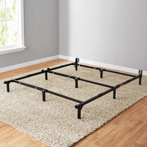 7" Adjustable Bed Frame, Black Steel *UNASSEMBLED/IN BOX*