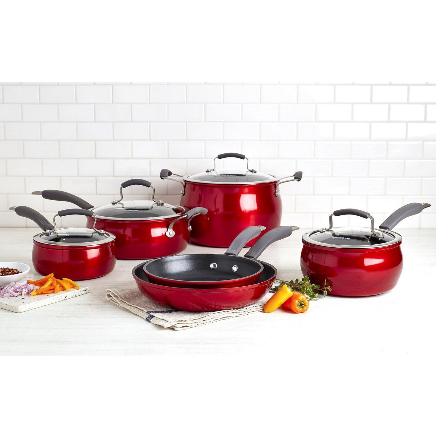Epicurious 10 Piece Aluminum Cookware Set