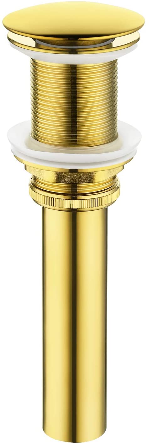 Pop-Up Bathroom Sink Drain, Gold