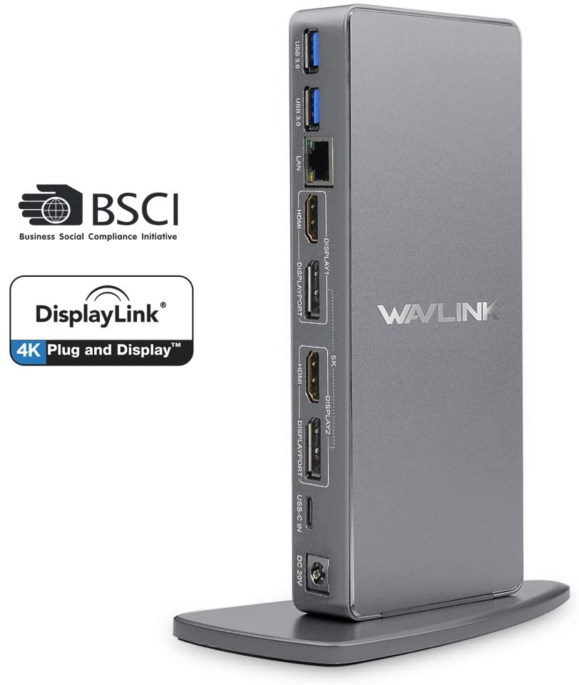 Wavlink, usb-c dual 4k Docking Station, Video Out, Ethernet