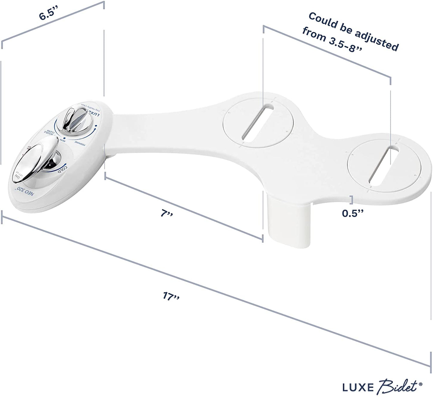 Luxe Bidet Neo 320 - Self Cleaning Dual Nozzle