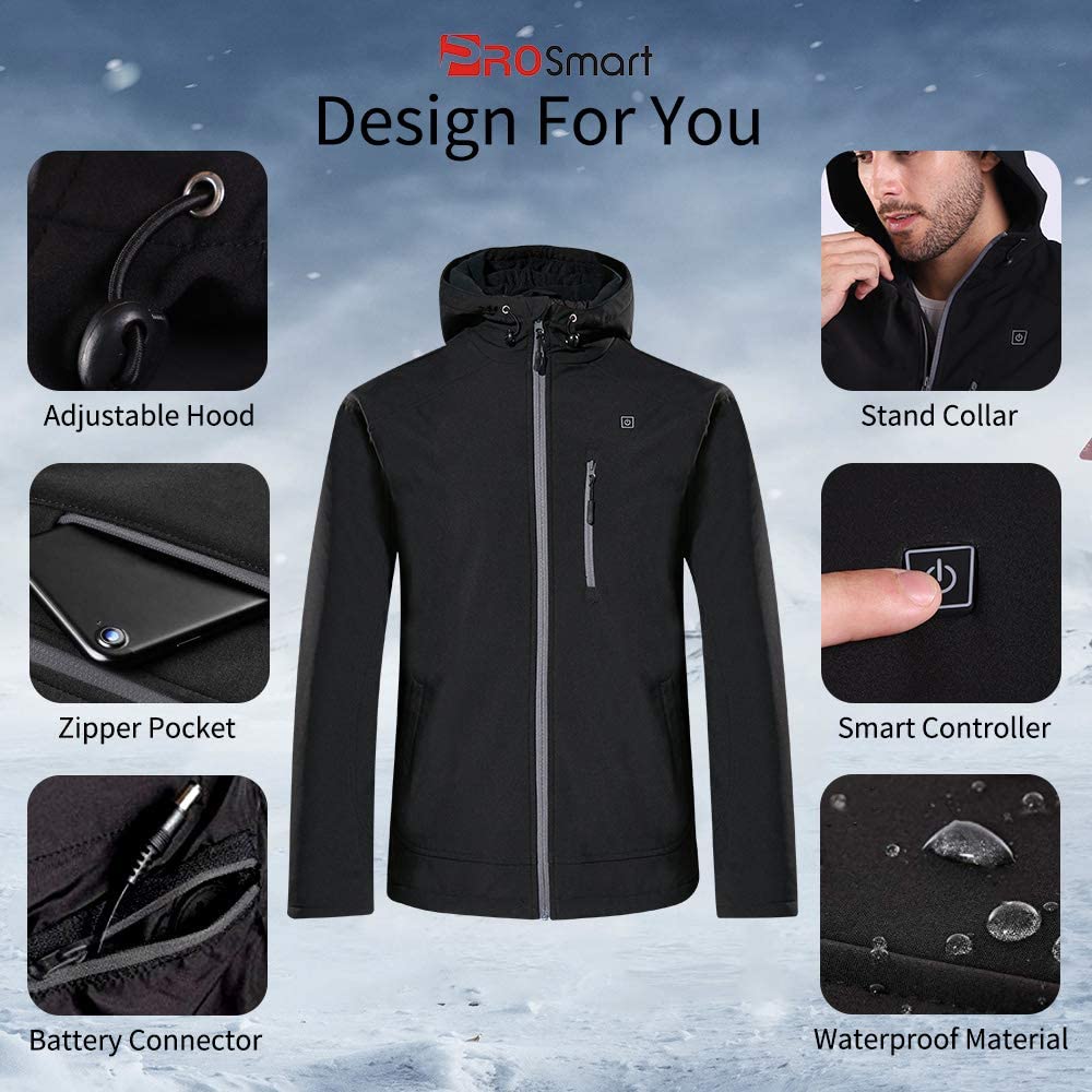 amazon heated jacket mens M