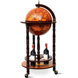 16th Century Wood Globe Wine Bar Stand - HW47195