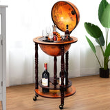 16th Century Wood Globe Wine Bar Stand - HW47195