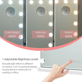 Hollywood Vanity Lighted Mirror Touch Control Magnification Speaker