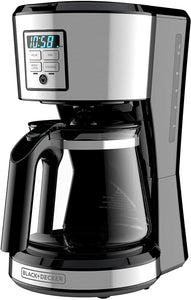 BLACK + DECKER 12 Cup Programmable Coffee Maker in Stainless Steel