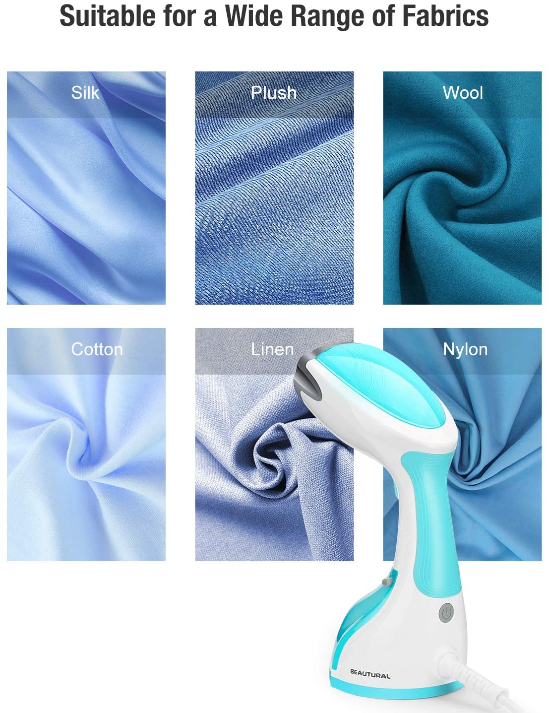 BEAUTURAL 1200-Watt Handheld Steamer