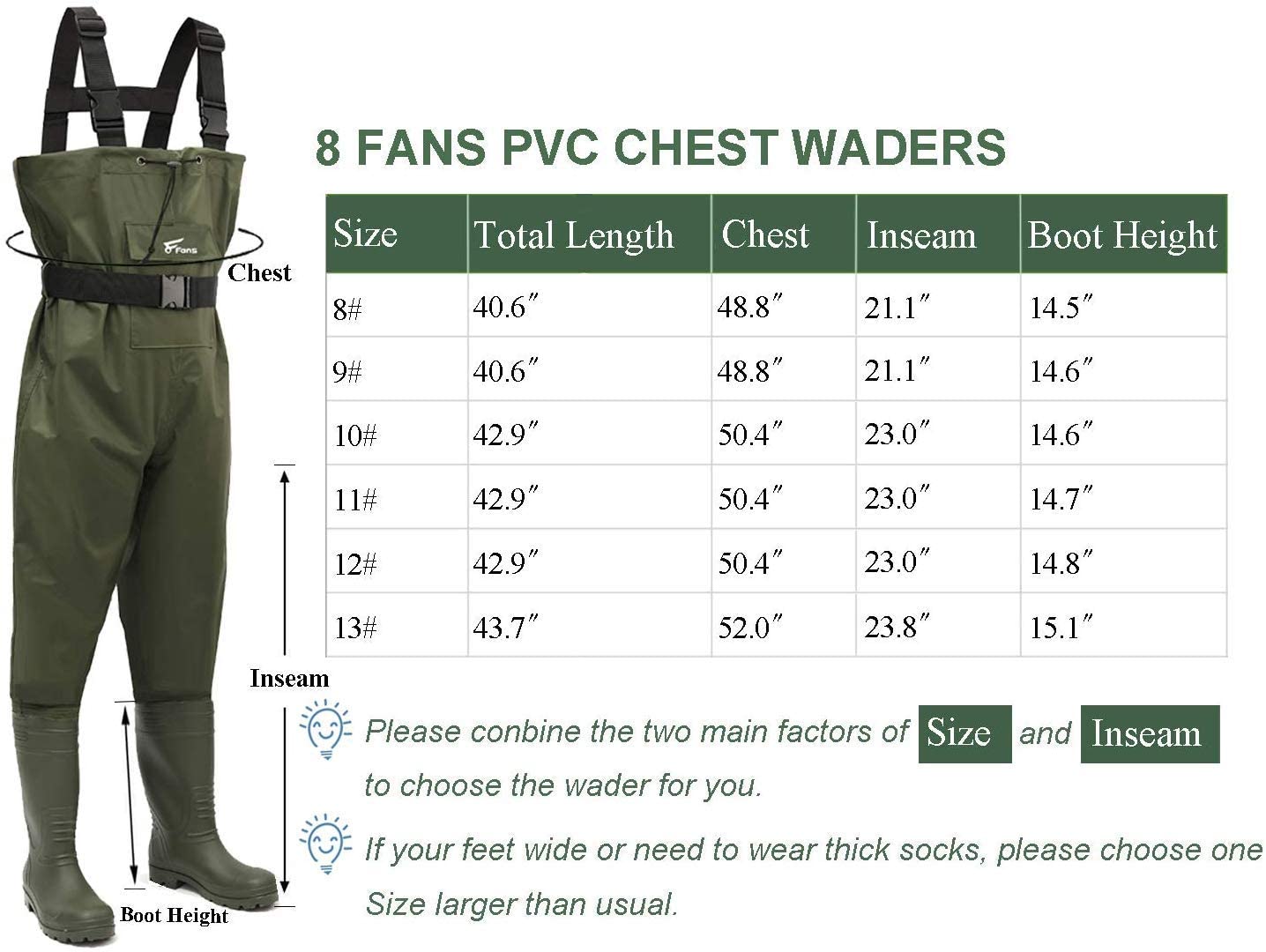 Chest Waders, Size 11