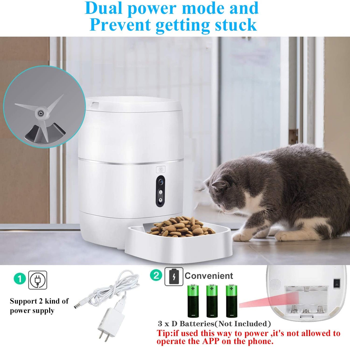 Cat / Dog Auto Feeder with Camera