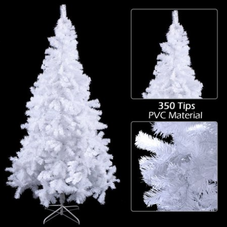 4Ft Artificial PVC Christmas Tree W/ Stand - WHITE