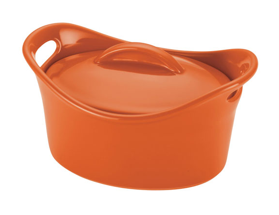 Rachael Ray 4L Ceramic Casserole Pan - Orange