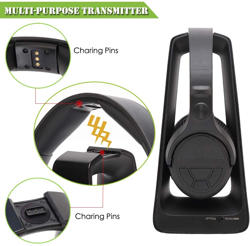 Wireless Headphones for TV Watching Gaming PC