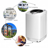 Portable 7.7 lbs Automatic Laundry Washing Machine with Drain Pump - EP24969