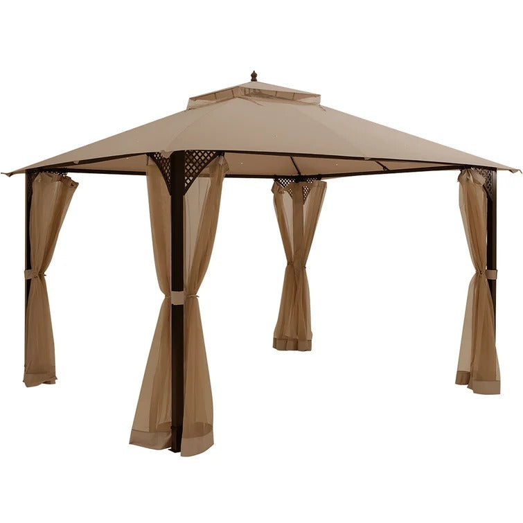 9.5 Ft. W x 12 Ft. D Steel Patio Gazebo - *UNASSEMBLED/IN BOX*