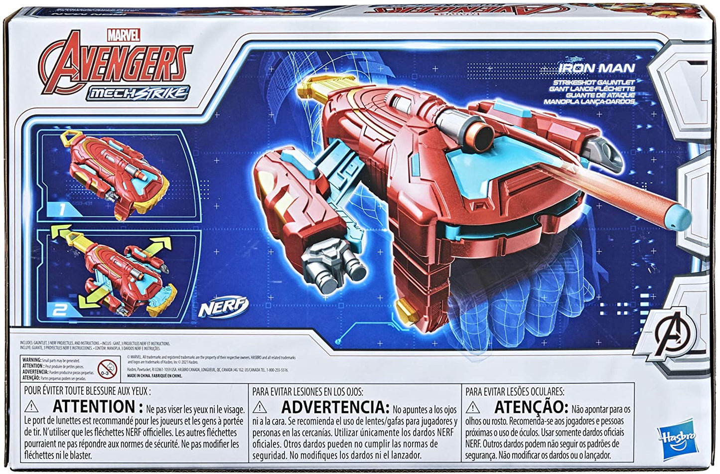 Hasbro Marvel Avengers Mech Strike Iron Man Strikeshot Gauntlet