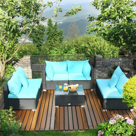 7 Pieces Outdoor Patio Rattan Furniture Set - *UNASSEMBLED/IN BOX*