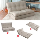 Adjustable Fabric Folding Chaise Lounge Sofa Floor Couch And Sofa