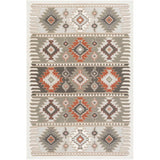 Althee Area Rug in Charcoal/Ivory/Grey - 5'3" x 7'3"