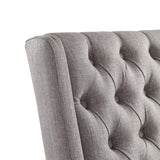 Kelly Clarkson Anthony Tufted Side Chair - Grey - Each