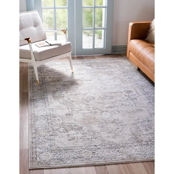 Cantey Oriental Area Rug in Ivory - 9' X 12'