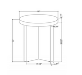 Carlton Round Wood Accent Table