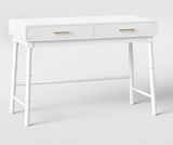 Sophia Writing Desk with Drawers White *SCRATCH & DENT*