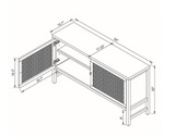 Chimdale Woven Door Console, scratch & dent