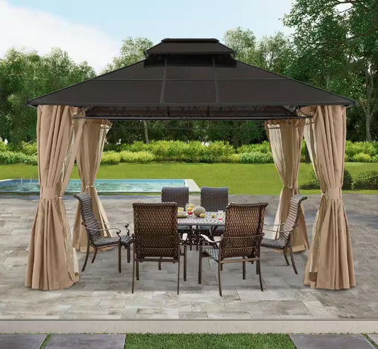 10 ft. x 10 ft. Aluminum Patio Gazebo *UNASSEMBLED/IN BOX*