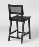 Wicks Backed Cane Counter Height Barstool, Scratch & Dent