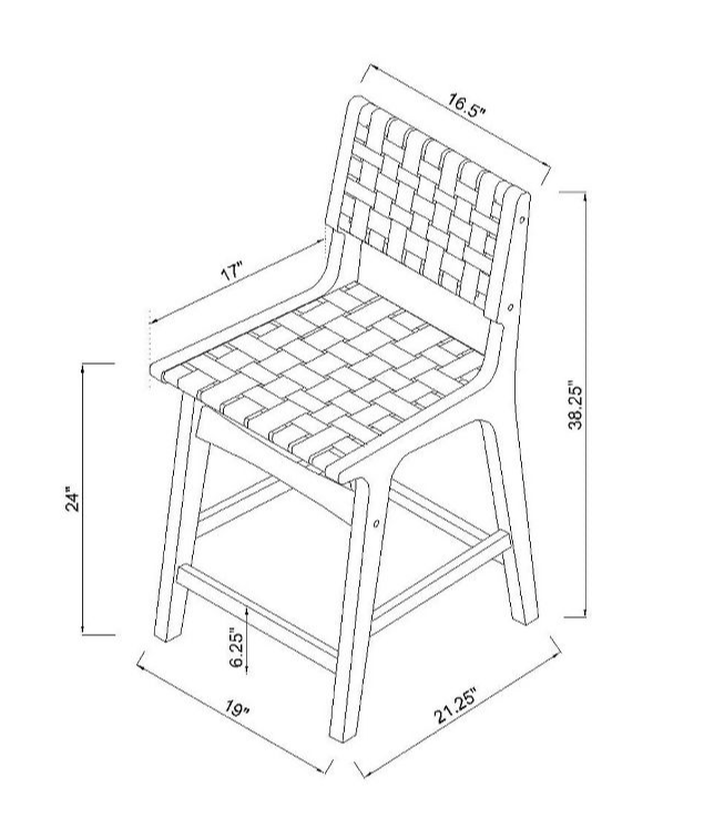 Woven Counter Height Barstool