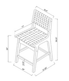 Woven Counter Height Barstool