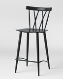 Metal X Back Counter Height Barstool