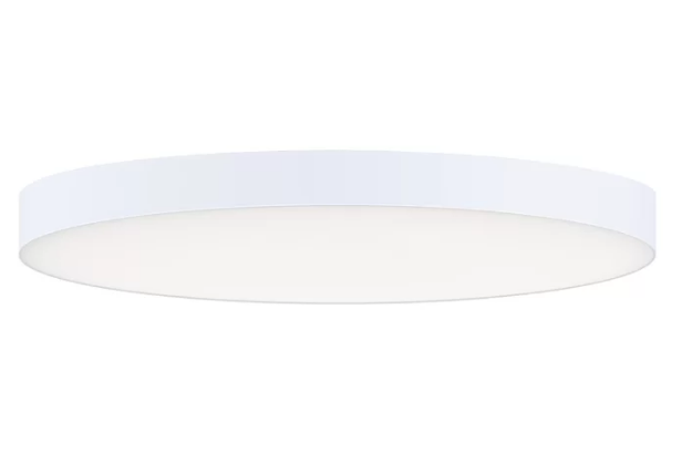 Warrenton 1 - Light Simple 9" Circle LED Flush Mount in White