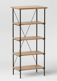 Mixed Material Media Tower Bookcase