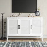 Marissa 3 Door Accent TV Stand for TVs up to 59'' - WHITE