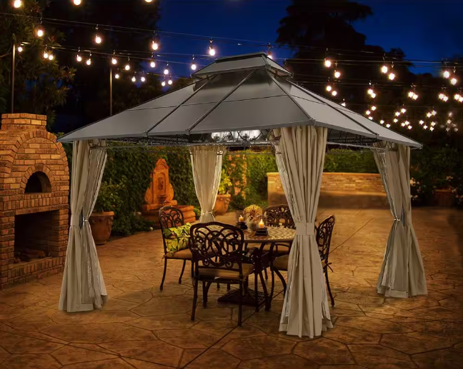 10 ft. x 10 ft. Aluminum Patio Gazebo *UNASSEMBLED/IN BOX*