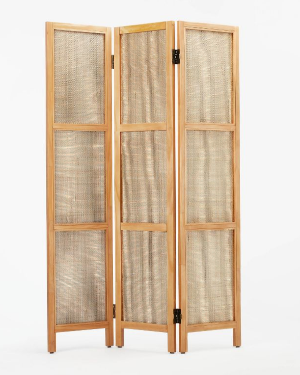 William Rattan 3 Panel Room Divider