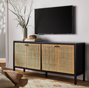 Caned Door TV Stand for TVs up to 60"