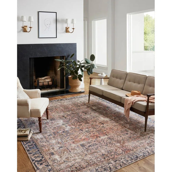 Chris Loves Julia x Loloi Jules Oriental Terracotta Area Rug