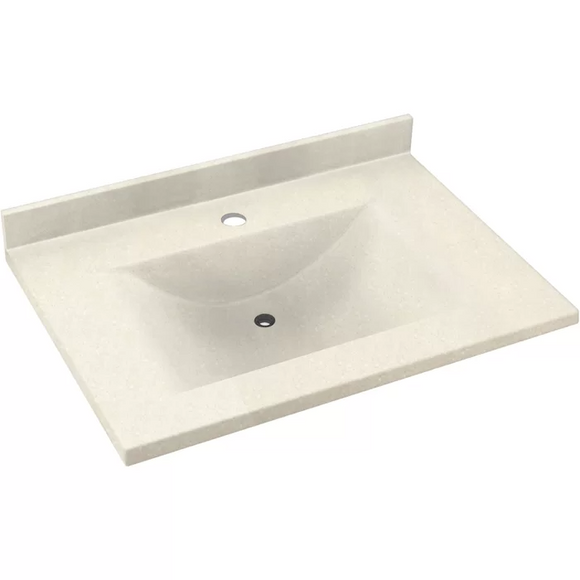 Contour Solis Surface 25`` Bathroom Vanity Top / Sink, Light Weight Resin, Special